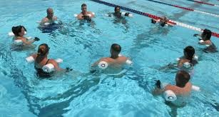 water aerobics class